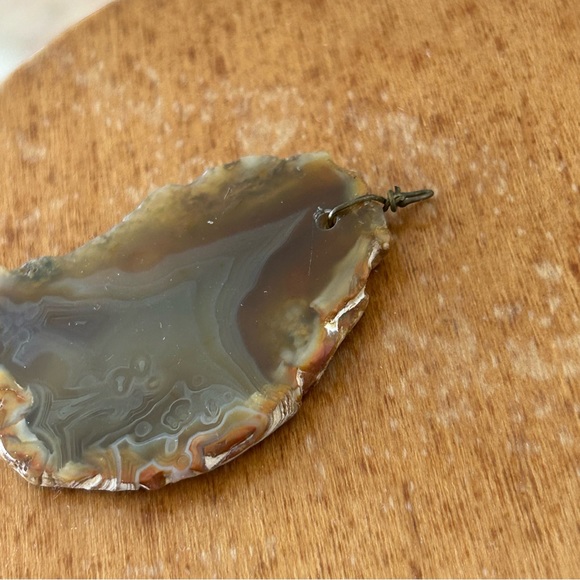 Natural Agate Slice Pendant - Picture 6 of 8